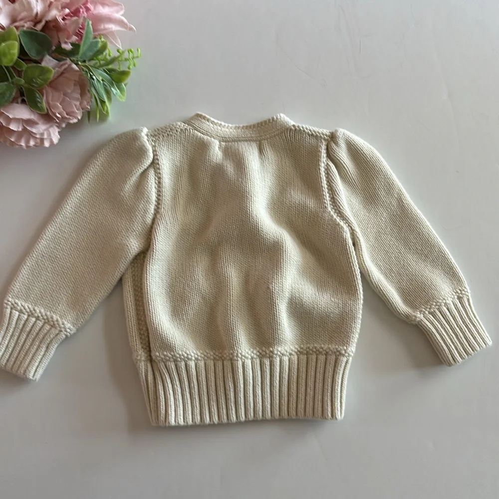 Ralph Lauren Cream Cableknit Cardigan 9M Baby Girl Ralph Lauren Cream Cardigan